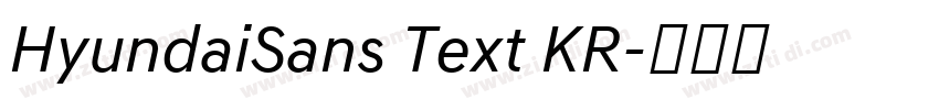 HyundaiSans Text KR字体转换